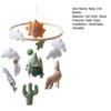 Baby Crib Mobile Clouds Animals Leaf Plush Crib Mobile Handmade Felt