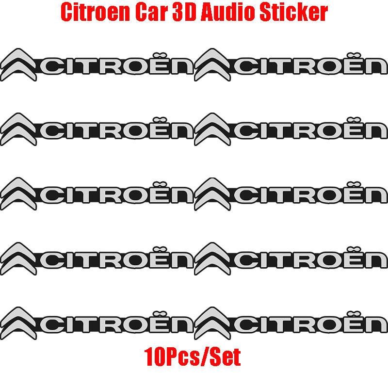 VYTR5 Citroen Car 3D Audio Stereo Speaker Badge Sticker Decal Accessories For Citroen C1 DS3 C2 C3 Vts C4 Saxo C4L C5 C6 C8 Xsara