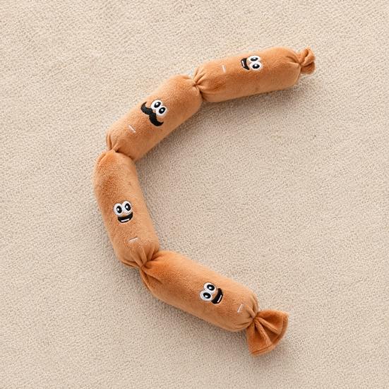Tear-resistant Sausage-shaped Pet Accessory Plush 53 Cm 1 Pc