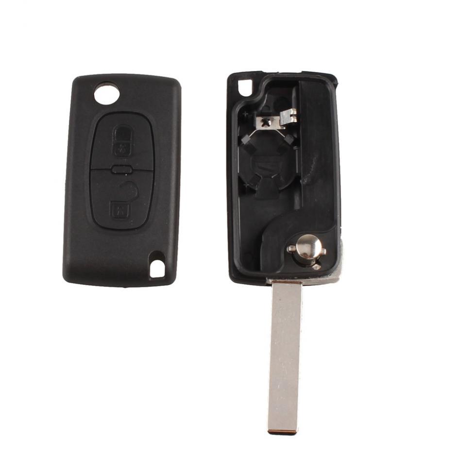 2-кнопочный автомобильный сменный флип-брелок с лезвием для 207 307 308 407