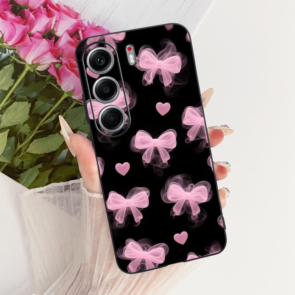 Чехол для телефона Tecno Camon 40 Pro 4G 5G Camon40 CM5, цветной, с рисунком бабочки и цветка, для женщин, девочек, мягкий силиконовый, матовая задняя крышка