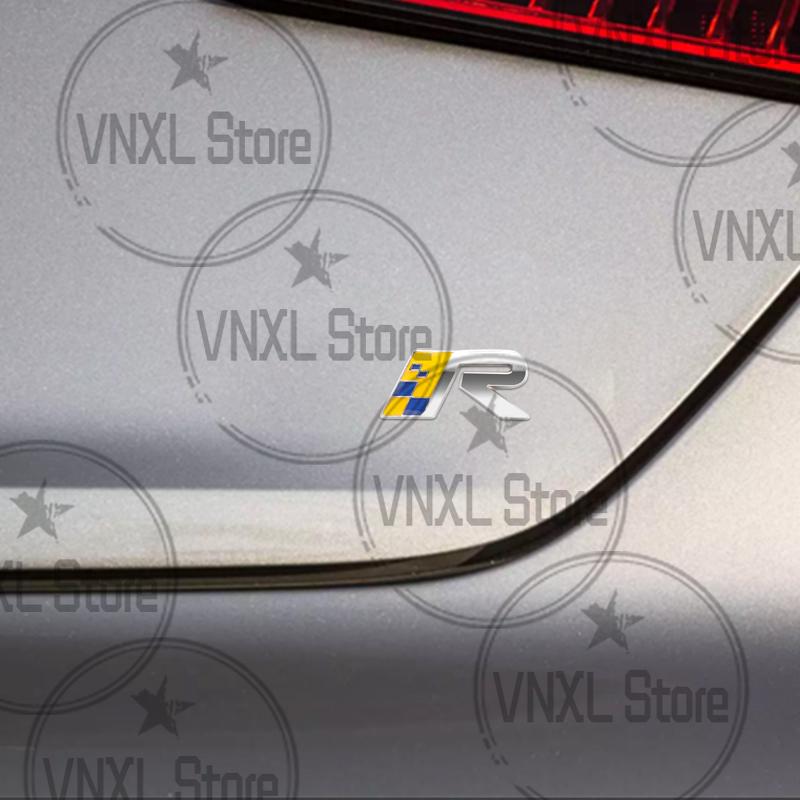 Car-Styling For Volvo Moose Test R Design Inscription Ocean Raec Edition Sweden Flag 3D Metal Stickers Car Trunk Body Emblem
