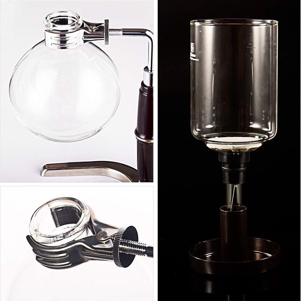 Heat-Resistant Filtered Siphon Coffee Maker 3/5 Cups Coffee Pot Vacuum Coffee Brewer Friends