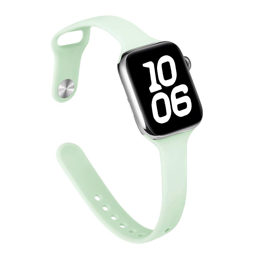 Тонкий силиконовый ремешок для Apple Watch 46 мм Band 44 мм 45 мм 38 мм 42 мм 49 мм Bracelet iWatch Correa Serie 8 7 6 5 SE 4 9 10 ultra 3 2