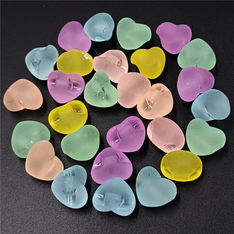 Матовые матовые модные аксессуары «сделай сам», звезда с задним отверстием, 10 шт., бусины с пентаграммой в виде персикового сердца для изготовления ювелирных сережек