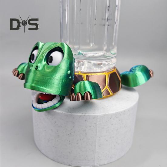 Подставка под стакан в форме черепахи, напечатанная на 3D-принтере, подставка под стакан в форме черепахи, кухонный декор, дробленые подставки под напитки, защищают стол от влаги и пятен