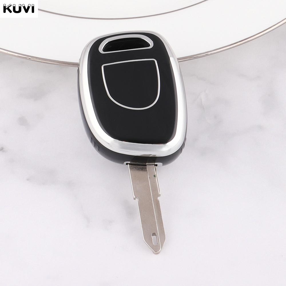 Модный чехол-брелок из ТПУ для автомобильного пульта ДУ Renault Master Kangoo Clio Twingo, 1 кнопка, держатель-защитник без ключа