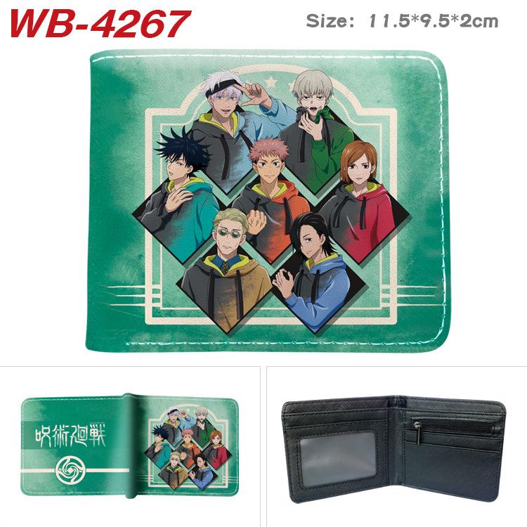 Jujutsu Kaisen Anime Wallet Gojo Satoru Yuji Itadori Print Short Bifold Card Holder Coin Purse PU Leather for Men Women 1pcs