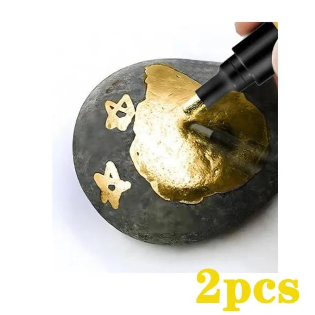 3/2/1 шт., хромированный маркер для зеркала, 2 мм, ручка со светоотражающей краской «сделай сам», перманентный золотой, серебряный маркер, подкраска, покраска модели, маркировка