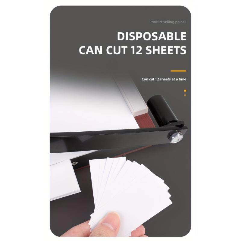 Резак для бумаги, сверхмощный, длина обрезки 12 дюймов, профессиональный триммер для бумаги, емкость 10 листов, гильотинный резак для бумаги для карточек, фотографий