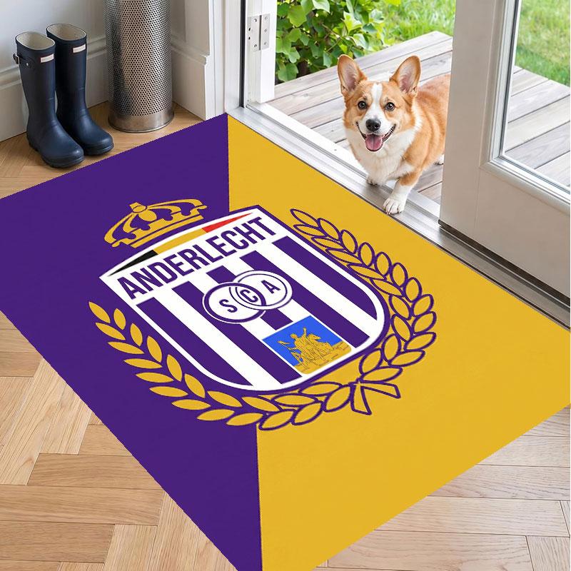 Soft Floor Carpet Anderlecht FC Pattern Area Rug Decorative Mat For Home Room Decoration