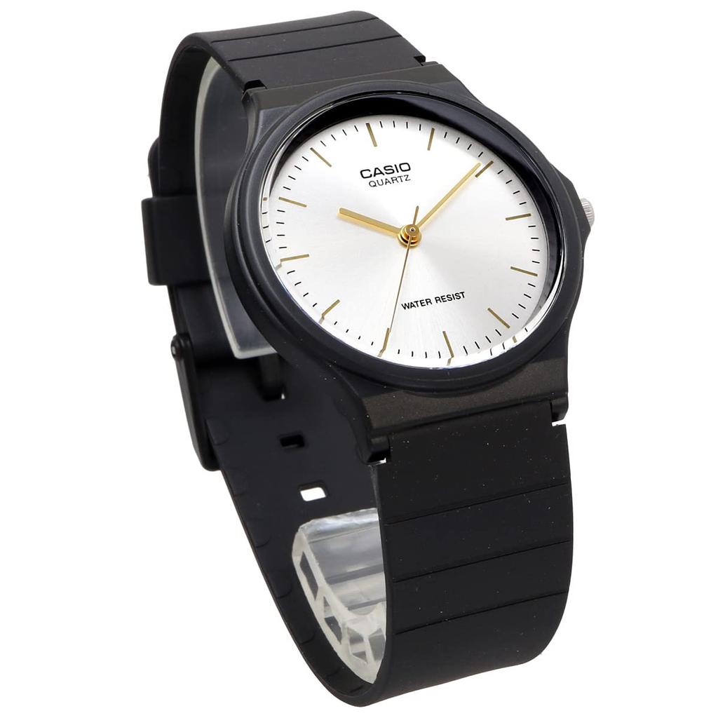Casio Аналоговые часы MQ-24-7E2L с уретановым ремешком, унисекс, серебристые, импортные