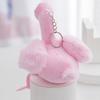 Bird Plush Keychain Buckle Pink Alloy Chain Feather Bird Doll Plushie Hanging Ornament Soft