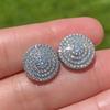 2026 Dainty Small Round CZ Stud Earrings for Women Simple and Elegant Daily Wear Ear Piercing Accessories Statement Jewelry