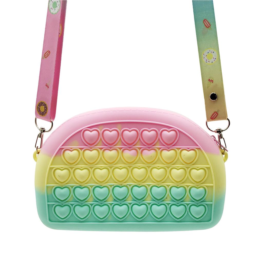 Push  Toy Pendant Bag ,Bubble  Toy Stress Relief Toys For Adult Kids