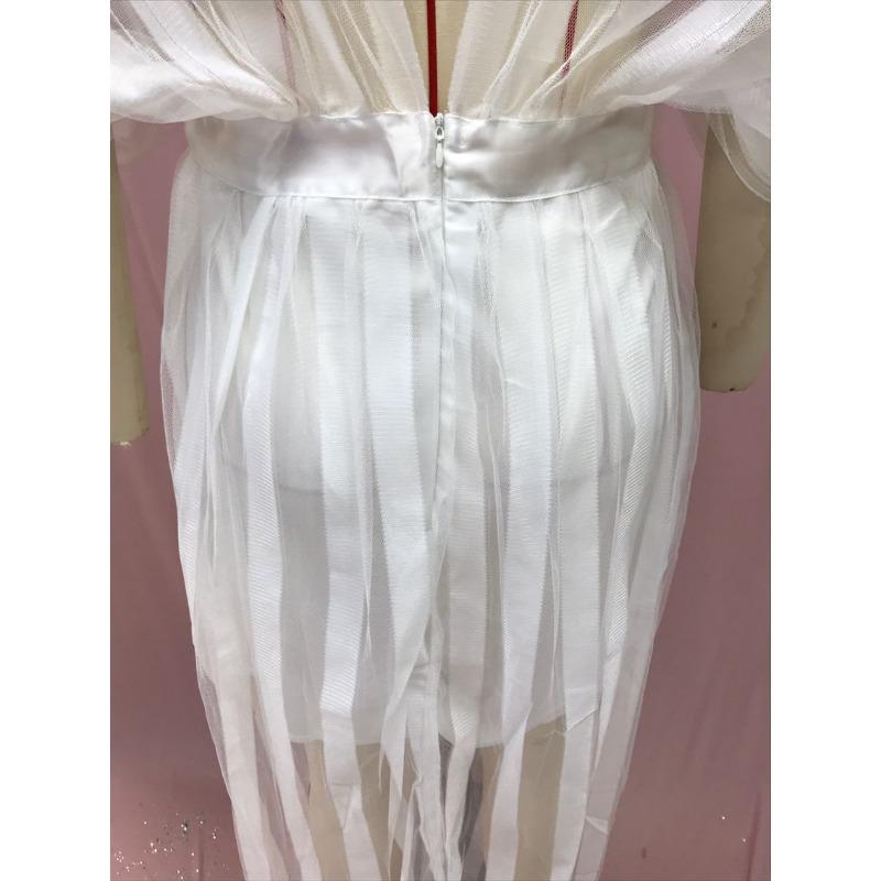 Женские летние узкие полые платья с v-образным вырезом и шалью