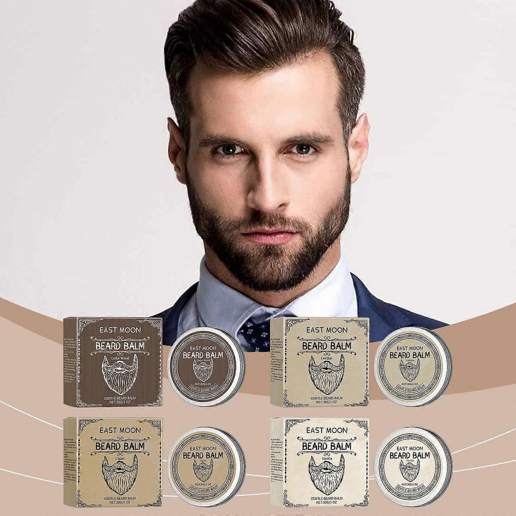 Beard care wax care beard suitable for a variety of skin types use men's beard care cream cedar wood 30g
