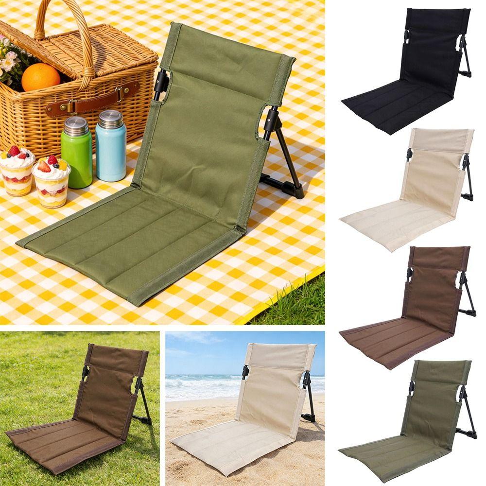 Oxford Cloth Outdoor Relaxing Chair Lightweight Lazy Chair Beach Chairs Camping Garden Park Picnic