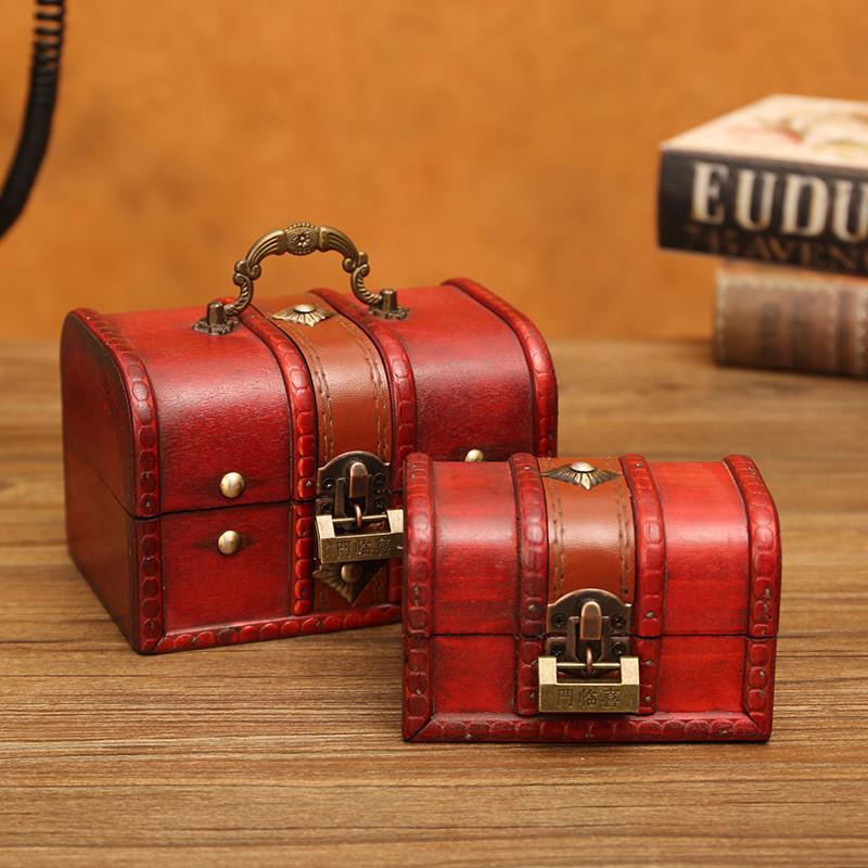 Organizer Wooden Modern Storage Box For Cosmetics Living Room Gift Decoration