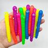 Colored caterpillar Pull Worm Noodle Fidget Toys Stretch String TPR Rope Anti Stress String Stress Relief Autism Vent Toys