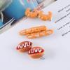 Food For Girls Egg Tart Croissant Women Hair Clips Duckbill Side Clips BB Hairpins Korean Barrettes