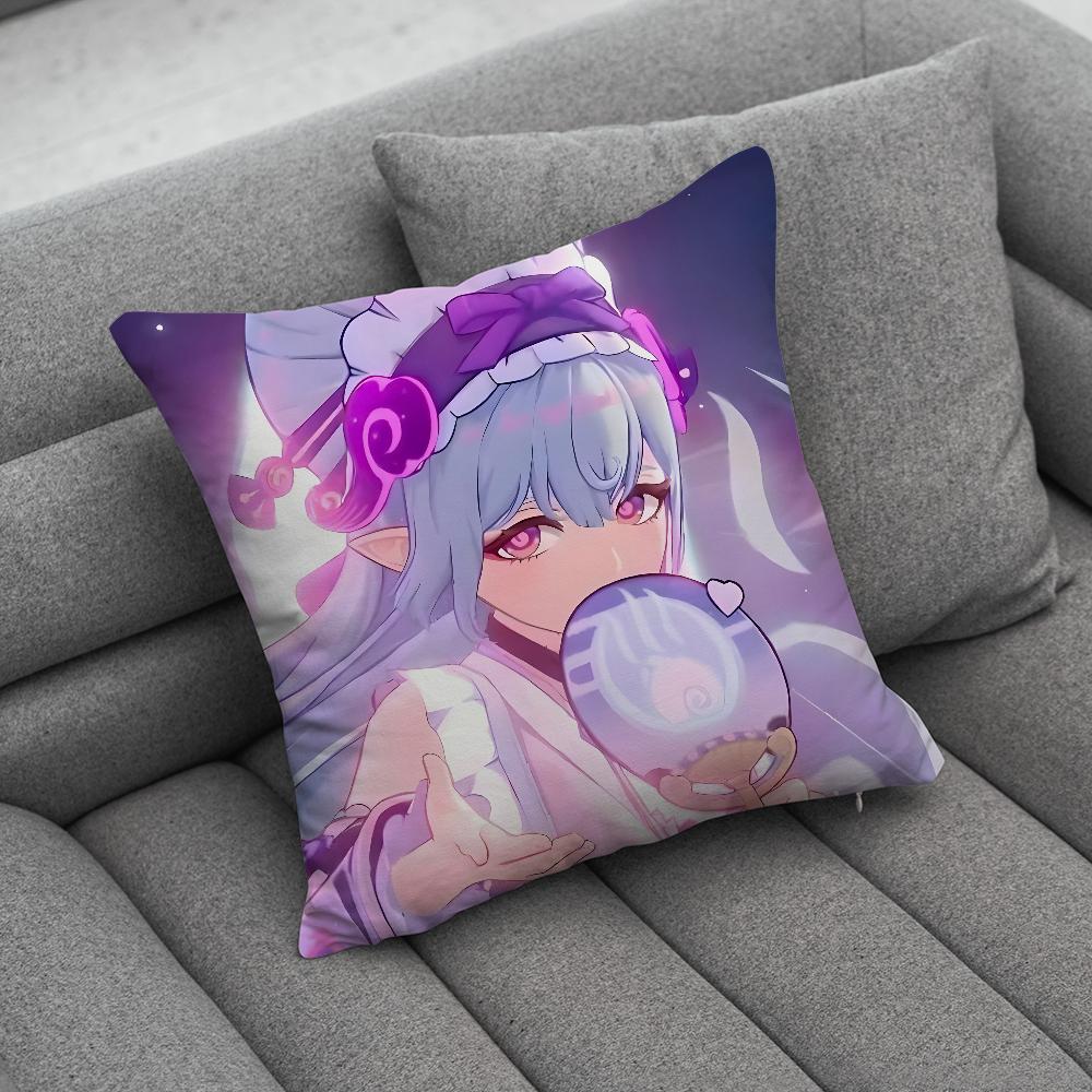 Genshin Impact Yume Mizuki Наволочка Мягкие Чехлы для Подушек для Декора Дивана в Стиле Кантри Домашний Декор и Защита