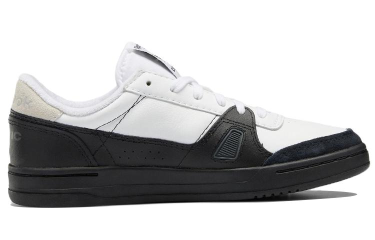 Reebok Низкий Court Уютные Износостойкие Обувь для Скейтбординга Унисекс Белый Черный HP5361
