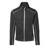 Mens Full Zip Fitted Sweatshirt With Contrast Trim
