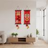 1 Pair Velvet Horse Year Hanging Pendant Traditional New Year Door Couplet  Living Room