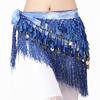 Women Tassels Sequins Belly Dance Belt Dancer Skirt Hip Scarf Waist Chain