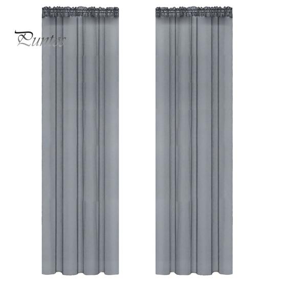 2 шт. оконная марля полупрозрачная декоративная дышащая пасторальная стильная штанга проходящая машинная стирка домашнее украшение оконная прозрачная занавеска бытовая