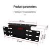 Durable Metal License Plate Mount with Extension & Light Holder for Non-Destructive Installation