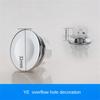 5/1pcs Sink Hole Overflow Cover For Kitchen Bathroom Basin Decoration Tub Drain Cover Sink Wash Basin Round Overflow Ring Plug