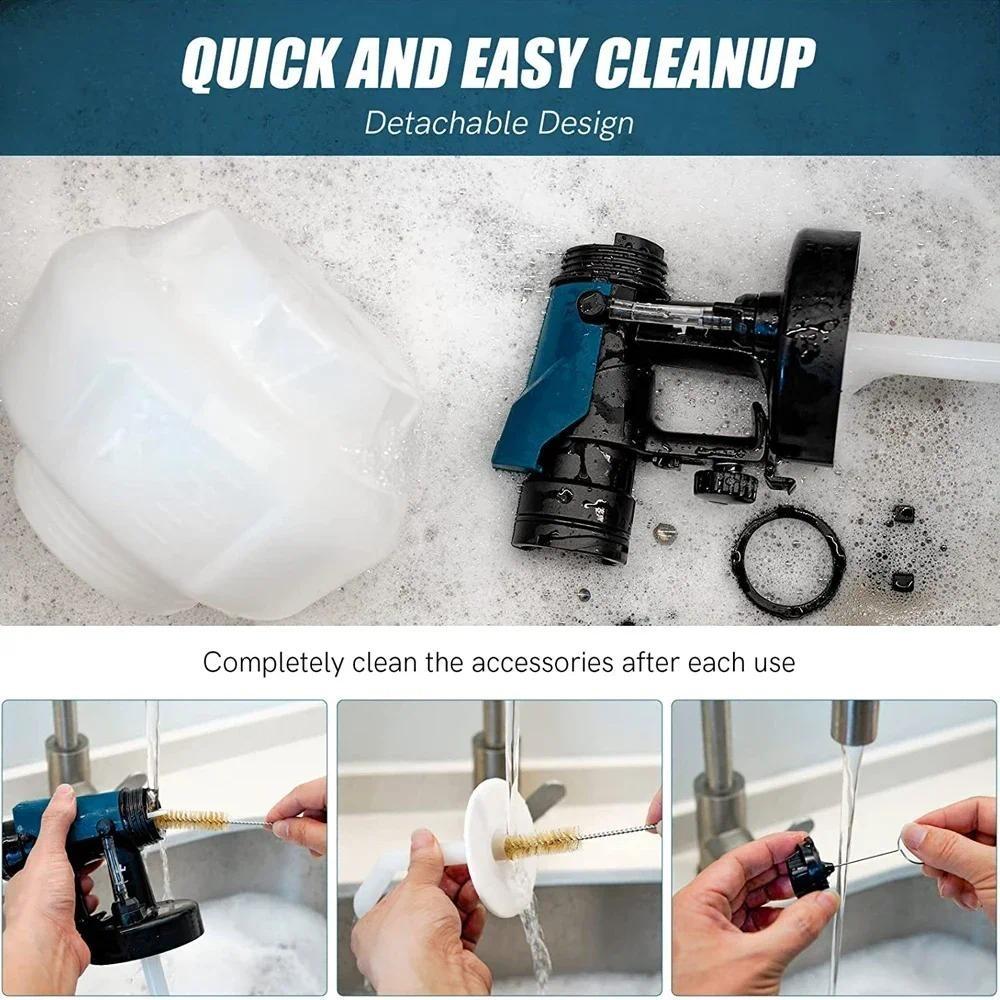 120W Household Multifunctional Electric Spray Gun Cordless Portable Paint Sprayer Auto Furniture Steel Coating Airbrush