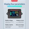 Высокоточный 36В 24В счетчик кулонов для аккумулятора с USB-кабелем питания для точных показаний напряжения и тока