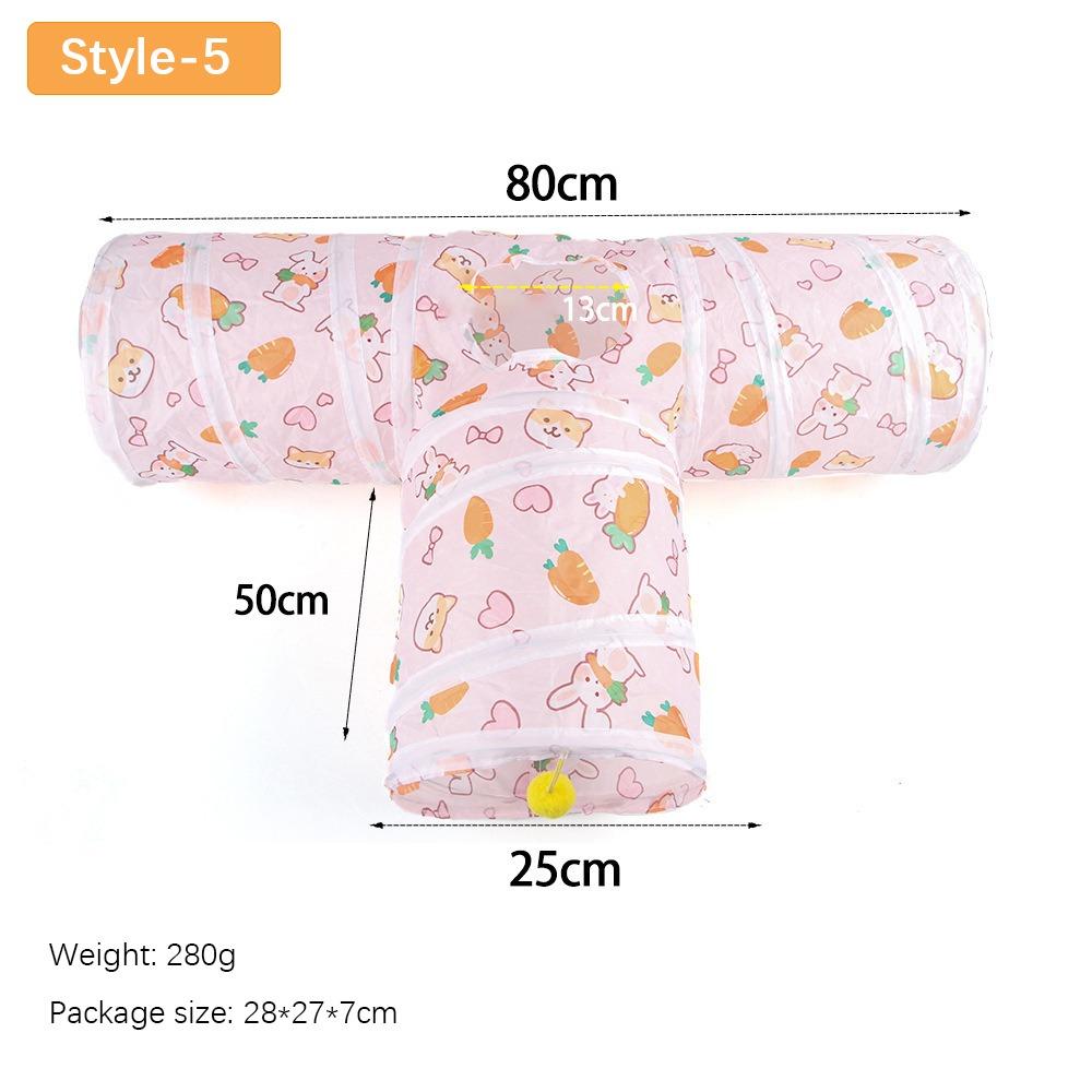 Складное кошачье гнездо Полиэстер+Стальная проволока Игрушка для питомца для веселой игры Веселый кошачий туннель Труба Кот