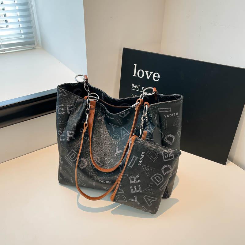 Модная принтованная ретро сумка на плечо женская новая ранняя осень большая вместимость сумка для мамы и ребенка дорожная повседневная сумка-тоут