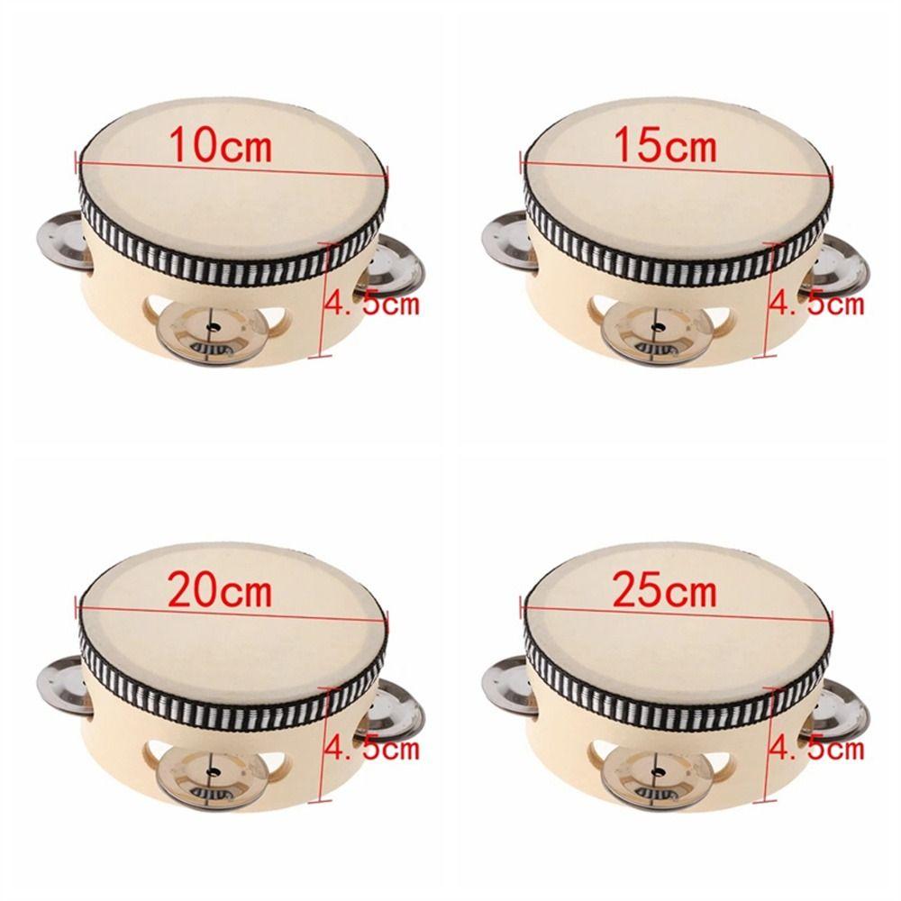 Drumming Toy Handheld Drum 4/6/8/10inch Kids Drum Children Toys Tambourine  Musical Instruments