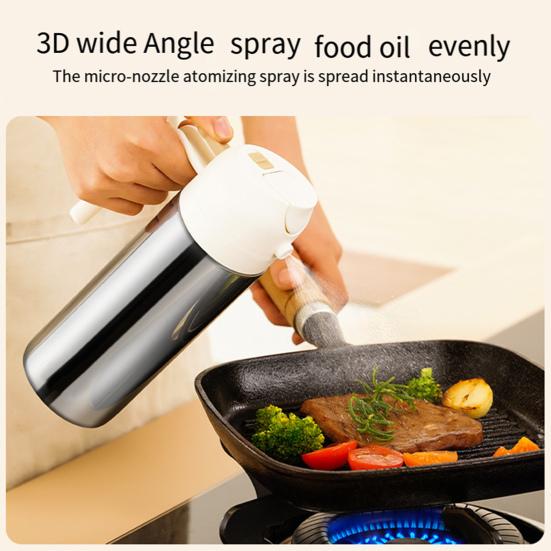 360/450/500 мл распылитель масла из нержавеющей стали, многоразовый распылитель для приготовления пищи, гриля, выпечки, жарки, салата, барбекю, дозатор оливкового масла, распылитель для кухни