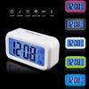LCD Alarm Clock LED Display Time Digital Talking Voice Prompt Thermometer Multi Function