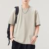 New Summer Short-sleeved T-shirt for Men Round Neck Five-point Sleeve T-shirt Versatile Casual Japanese Retro