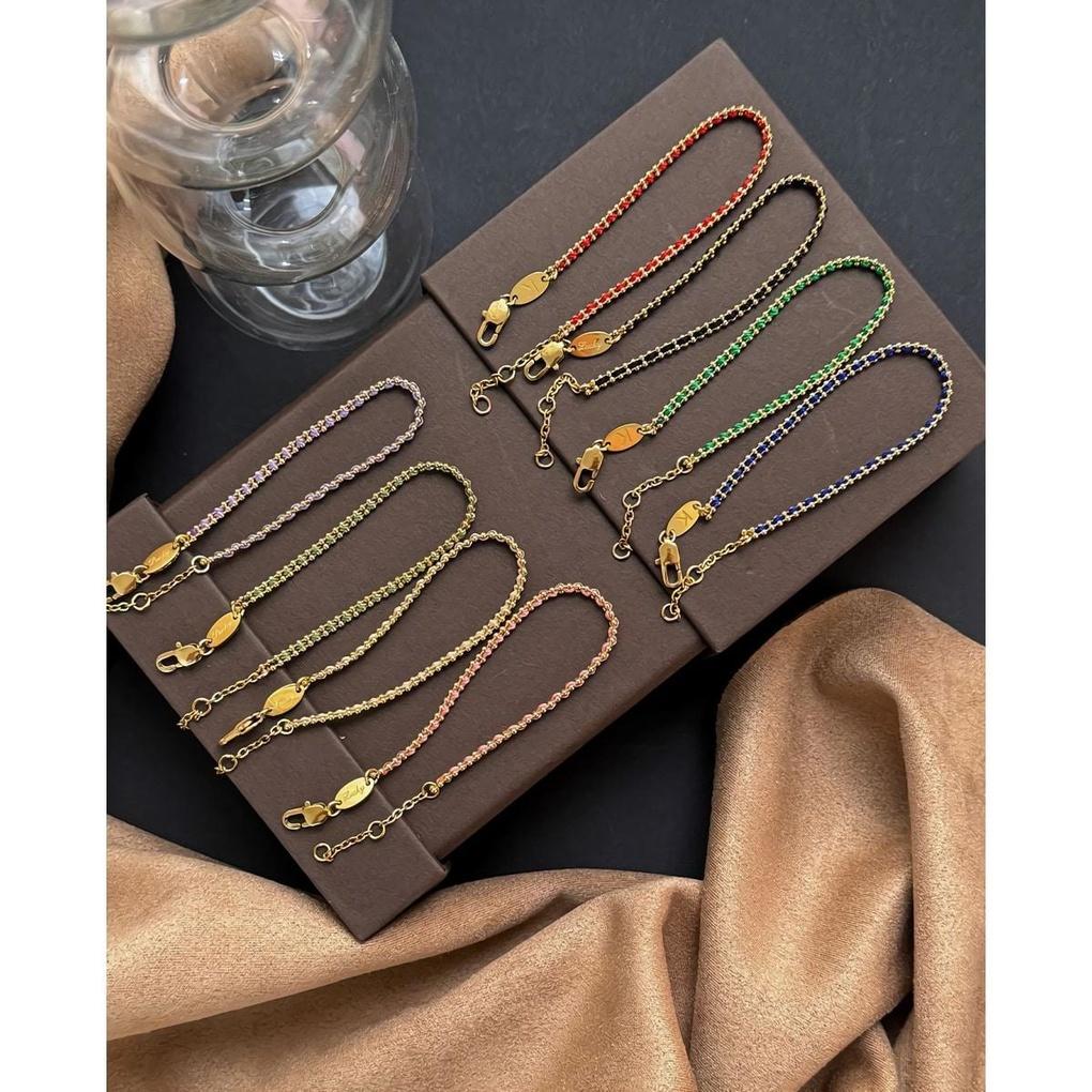 Women's Layered Chain Color Simple Bracelet