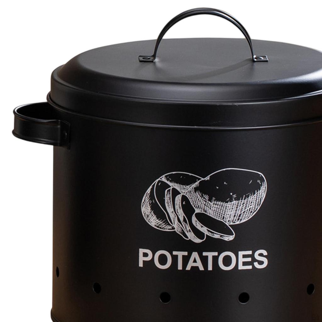 Фермерский кухонный контейнер для хранения овощей, жестяная банка, удобный в использовании с крышкой