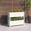 VidaXL Planter White 77x25x66 Cm Solid Pine Wood 823942