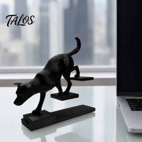 Talos 3D-печатная фигурка кошки и собаки, скульптура животного на ступеньках, форма кошки/собаки, шагающая, художественное настольное украшение, подарок