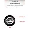 4pcs 56mm Car Wheel Center Decal Hub Sticker For Nissan X-trail Qashqai Note Juke Leaf Sentra Patrol Car Styling