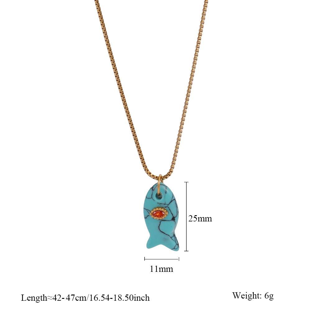 Богемия Мини Рыбка Ожерелье Украшения Океанский Стиль Пляжный Чокер Модный Кулон Рыбка Ожерелье Отпуск