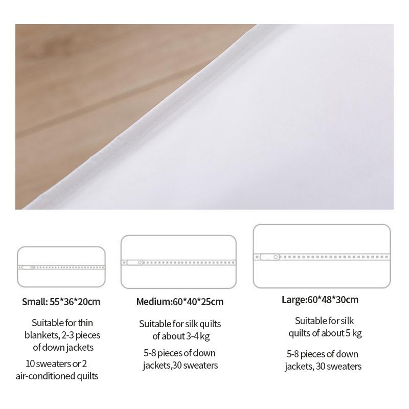 Белые складные сумки для хранения одежды, одеяла, свитера, органайзер, коробка, застежка-молния, влагостойкий, подкроватный шкаф, организация