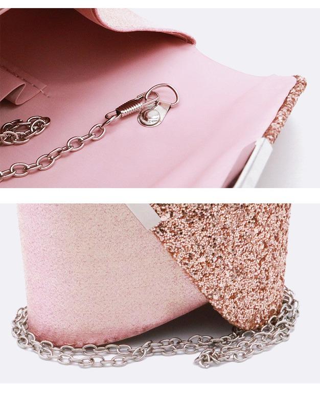 SCIONE Fashionable Dinner PU Sequin Elegance Handbags Catching Bag Clutch Bag Cosmetic Banquet Bag