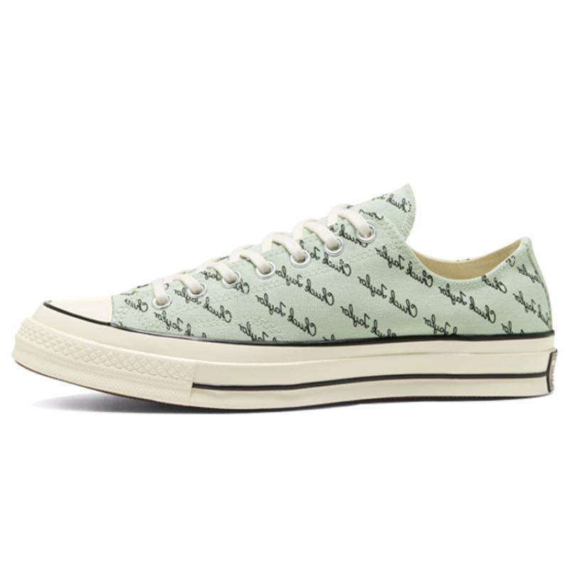 Converse 1970-е годы Фирменные Удобные и Универсальные Низкие парусиновые Унисекс Зеленые